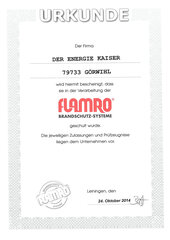 Sebastian Kaiser, Flamro Brandschutz-Systeme